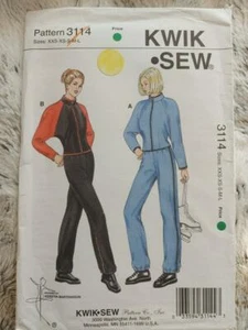 Kwik Sew 3114 Misses' Jacket & Pants/Jogging Suit Pattern Size XXS-XS-S-M-L - Picture 1 of 2