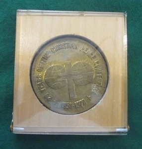 1978 6. Allchristliche Friedensversammlung Prag Medaillon - Bild 1 von 3