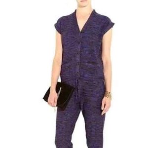 Missoni Purple Metallic Knit Jumpsuit - Picture 1 of 11