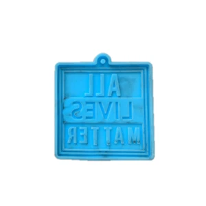 Bulk lot of 17 molds Large New square ALL LIVES MATTER silicone key chain mold - Picture 1 of 2