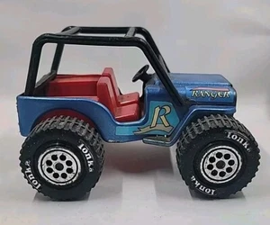Vintage Tonka Ranger Blue Jeep 810094 Roll Bars Pressed Steel Car - Picture 1 of 11