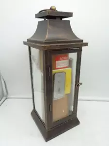 NEW Luminara 16" Heritage Bronze Lantern w/ Single Pillar Candle & Remote NOS - Picture 1 of 6