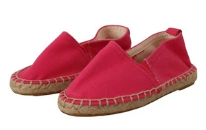 DOLCE & GABBANA Kids Shoes Pink Canvas Slip On Espadrilles s.EU27 / US10 $350 - Picture 1 of 9