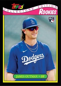 2023 TOPPS 1987 TOYS R US MLB RC CARD THROWBACK SET 49 DODGERS JAMES OUTMAN #145 - Picture 1 of 2