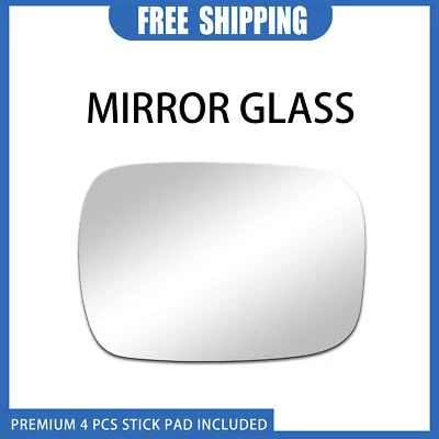 Mirror Glass Replace For 1980-1994 GMC G1500 G2500 G3500 Left Side Flat+Adhesive - Image 1 of 4