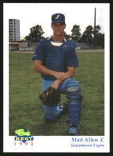1992 Jamestown Expos Classic/Best #16 Matt Allen
