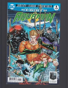 JUSTICE LEAGUE ESSENTIALS: AQUAMAN REBIRTH #1 (Snyder Movie Variant) NM 2017 - Picture 1 of 2