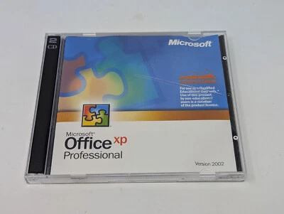 Microsoft Office XP Professional 2002 Ed 2 Discs and Case - Image 1 of 4