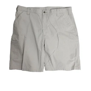 Carhartt Mens Size 42 Tan Canvas Utility Work Shorts B147 Original Fit - Foto 1 di 6