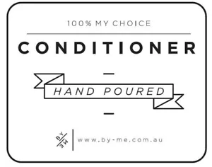 LARGE Conditioner Decal - White (removable/ reusable/ waterproof DIY label) - Bild 1 von 3