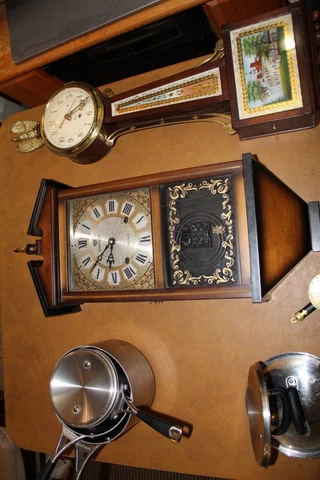 Majesty Japan Wood 31 Day Wall Clock Needs Repair Cover