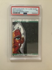 2008 CLONE WARS AHSOKA TANO SKETCH CARD BY Rich Molinelli STAR WARS 1:1 Psa 7