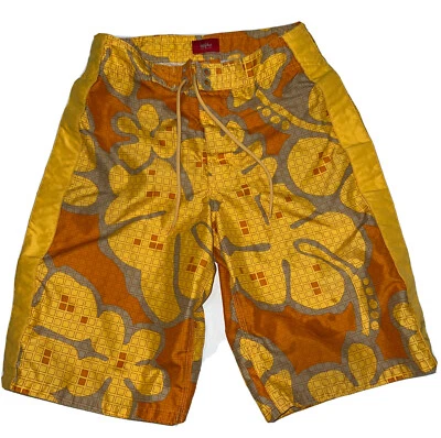 Bermuda de natação Mossimo juvenil grande laranja - Imagem 1 de 4