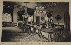 The State Dining Room The President's House Washington D.C. Trade Card - Picture 1 of 3