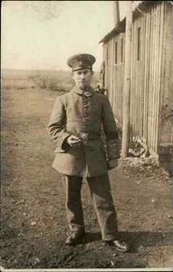 Echtfoto-AK Real-Photo 1914/18 WK I. World War Soldaten Porträt Soldier Guerre - Bild 1 von 2