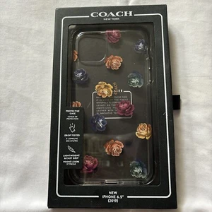 Coach New York Protective iPhone 11 Pro Max Case - Dreamy Peony Rainbow Clear - Picture 1 of 3