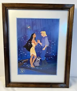 Disney Pocahontas Exclusive Commemorative Lithograph 1995 Framed - Picture 1 of 5