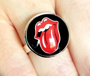 Handmade THE ROLLING STONES RING retro ADJUSTABLE cool TONGUE gift boxed UNIQUE