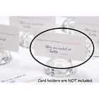 50 Victoria Lynn White w/black print Seating Cards Wedding or Dinner Party