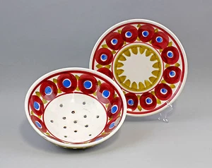 99845299 Keramik Teller und Sieb Schramberg "Wien" - Bild 1 von 1