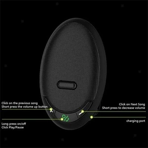 Haut-parleur de voiture mains libres récepteur audio forme elliptique monté pare-soleil - Photo 1 sur 7
