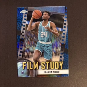 #FS-16 2024-25 Topps Chrome Film Study Blue Basketball Refractor Brandon Miller - Picture 1 of 2