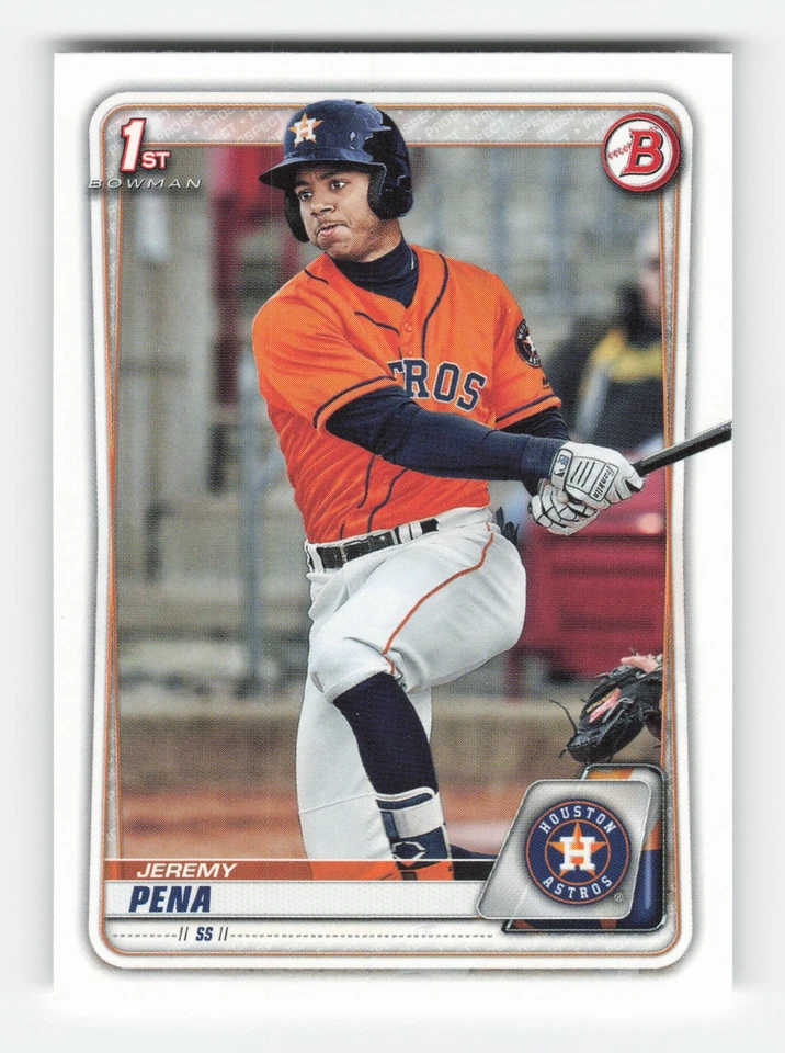 2020 Bowman 1st Edition #BFE-61 Jeremy Pena Near Mint or Better - Image 1 of 2