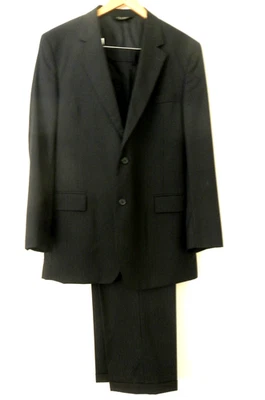 JOS A BANK EUC Azul Marino Rayas 44L Chaqueta 38x31.5 Pantalones 2 piezas Traje de Lana Foto 1 de 4