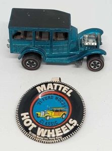 Hot Wheels 1968 Redline Classic 31 Ford Woody modellino auto pressofuso con perno - Foto 1 di 6