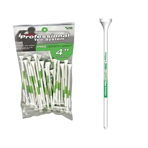 Pride Professional Tee System (4" Blanco/Verde 50pk Tees) Pro Length-Max NUEVO - Imagen 1 de 1