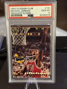 1993 stadium club Michael Jordan frequent flyers #181 PSA 10 - Picture 1 of 2