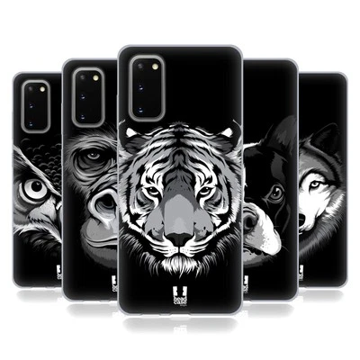 FUNDA HEAD CASE DESIGNS CARA GRANDE ILUSTRADA 2 GEL SUAVE PARA TELÉFONOS SAMSUNG 1 Foto 1 de 4