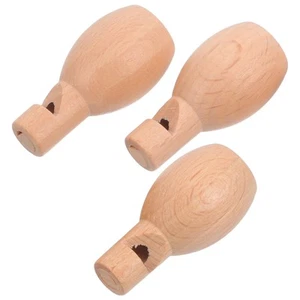 3 Stück Mini Massivholz Pfeife Baby Kinder Musik Percussion Instrumente - Bild 1 von 12