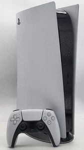 Sony PlayStation 5 825GB Digital Console White with Controller and Leads - Picture 1 of 12