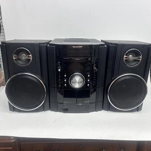 Sharp CD-DK 890 AM/FM Tuner, Dual Cassette Deck And 5 Disc Changer Tested - Picture 1 of 11