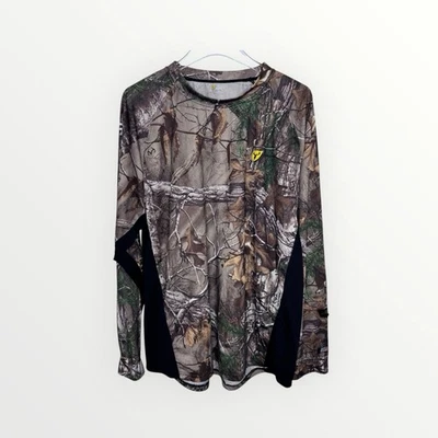 Scent Blocker ScentLok Mens 8th Layer Long Sleeve Shirt Mossy Oak Camo Size XL - Image 1 of 4