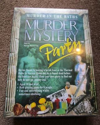 Murder in the Baths MURDER MYSTERY Party (for 8 Players) - Image 1 of 4