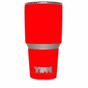 Skin Decal for Yeti 30 oz Rambler Tumbler / Bright Red - Picture 1 of 1