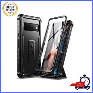 Coque Google Pixel 6 Pro 5G avec protection écran et housse de protection béquille - Photo 1 sur 11