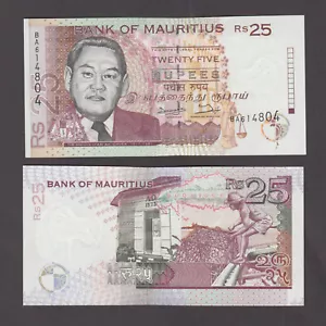 MAURITIUS P.42 25 RUPEES 1998 PFX BA SHORT LIVED NOTE UNCIRCULATED 2207 - Picture 1 of 1
