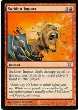 4 Sudden Impact - LP - 10th Edition - mtg - x4 4x