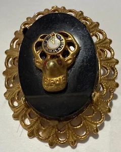 Elk's Pin/Brooch Vtg/Ant Says BPOE Protective Order of the Elks Clock at 11:00! - Picture 1 of 9