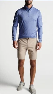 NWT $135 Peter Millar MEDIUM  Perth Carts Performance Quarter Zip Golf Pullover - Picture 1 of 11