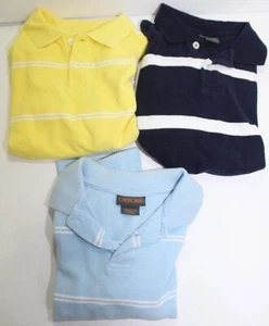 Clothing Lot 3 Boys Cherokee Polo Shirts Size XS 4 / 5 - Yellow & Blue - Picture 1 of 11