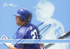 2008 Just ANDREW LAMBO Signed Card autograph AUTO RC PIRATES DODGERS
