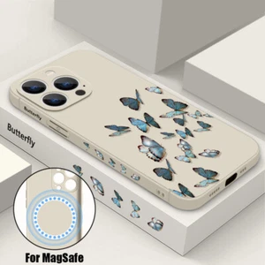 Patterned Magnetic Case For iPhone 16 15 14 Pro Max 13 12 Shockproof Strap Cover - Picture 1 of 24