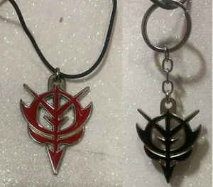 GUNDAM ZEON COLLANA O PORTACHIAVI CIONDOLO NECKLACE KEYCHAIN MODA - Imagen 1 de 5