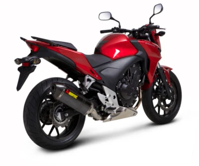 Silencieux Akrapovic En Carbone Slip-On Pour Honda CB500F 2013-2015 Hexagonal - Photo 1/3