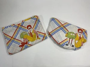 VTG McDonald's Bedding Twin Flat & Fitter Sheets Bedding Fry Guy, Ronald Euc - Picture 1 of 6