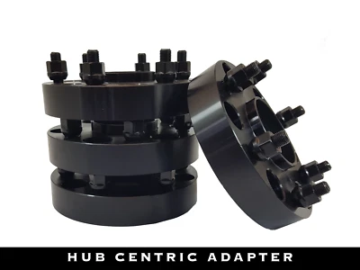 4 Pçs Para TOYOTA FJ Cruiser (HUB CENTRIC) ADAPTADOR DE RODA ESPAÇADOR 2.00" # 6550EHCBK - Imagem 1 de 2